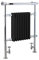 Global Traditional Victorian Style Heated Towel Rails for Bathroom with Radiator for Central Heating Towel Rail, Floor Mounted Towel Warmer Rack Black & Chrome Finished 8 Column 940 X 675 X 235 MM