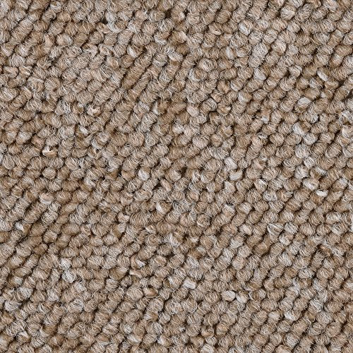 BODENMEISTER BM72392 Teppichboden Auslegware Meterware Schlinge beige 400 und 500 cm breit, verschiedene Längen, Variante: 2,5 x 4 m