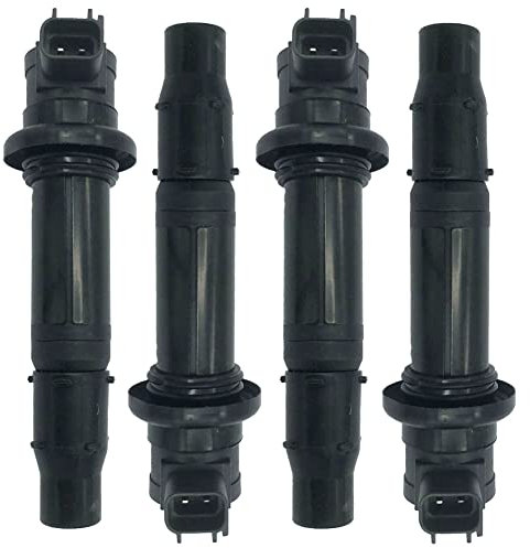 Germban F6T558 4-teilige Zündspule 5VY-82310-00-00 5VY823100000 Passend für Yamaha YZF R1 R6 R6S VMX V max