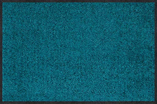 Erwin Müller Fußmatte Mainz, Schmutzfangmatte, Sauberlaufmatte uni petrol Größe 60x85 cm - rutschfest, pflegeleicht, für Fußbodenheizung geeignet (weitere Farben, Größen)