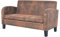 vidaXL Sofa 2-Sitzer Künstliches Veloursleder Couch Polstersofa Designersofa
