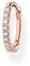 Thomas Sabo Damen Ohrring Einzel Creole weiße Steine 925 Sterling Silber CR659-416-14