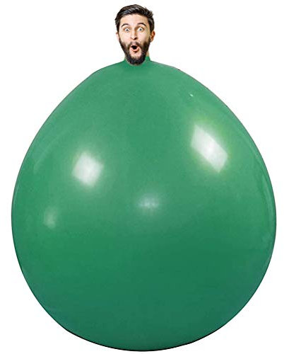Yumoo Klettern in Ballon, Runde Latex Riesige Große Geburtstagsfeier Aufblasbare Luftdekoration, Menschlicher Eierballon Lustiges Spiel
