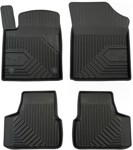 MOTOS Gummimatten Auto Fussmatte passend für SEAT MII 2011-2019 Hatchback Verbessern Sie Ihren Reisekomfort mit Antirutschmatte Auto No.77 - Allwetter fußmatten Auto, Schutz vor Verschmutzung