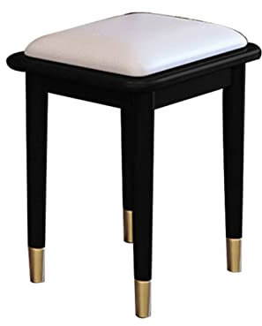 MSFCJR Eitelkeiten & Waschtisch-Bänke Gartenhocker, Schmelzbühnen aus Leder, Make-up gepolsterter Sitz, Essind Schreibtischhocker (Color : C)