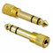 Multibao Headphone Jack Adapter, 3.5mm Female Plug to 6.5mm Male Jack Stereo Audio Adapter Converter Headphone Gold Plated (2 Pcs)