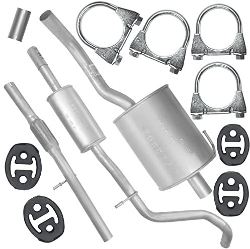 Ferroz Auspuff Auspuffanlage Schalldämpferset für Fiat Panda 2 II 1.3 MJTD