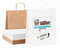Pack 25 weiße Papiertüten mit Logo personalisiert | Achten Sie auf die Präsentation Ihrer Geschenke | Papiertüten mit Griffen für Hochzeiten, Geschäfte, Weihnachten | Große Tüte 32 x 40 x 12 cm