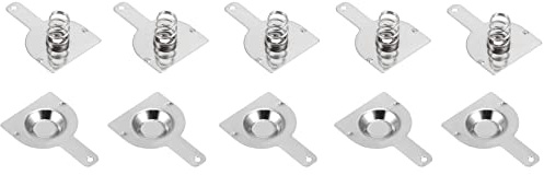 DMiotech 20 Pairs 16.5mmx16mm Battery Springs 18650 Contact Plate Replacement Positive to Negative Nickle Plated for Remote Control