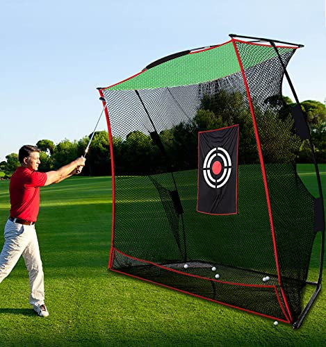 KAIDIDA Golf Practice Net Heavy Duty Golf Driving Net for Garden Backyard Hitting Chipping with Target Carry Bag Portable Pop-up for Indoor Outdoor Training