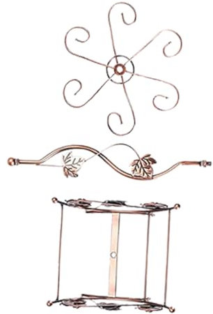 BESTonZON Support Verres à Vin Suspendu Décoration Élégante Pour Vin Et Goblets Rangement Pratique Pour Cuisine Et Bar Porte-bouteilles Double Et Verres à Pied