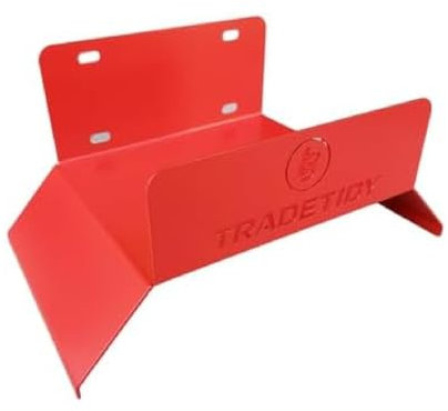 Tradetidy Hose Holder, Essential Garden Storage Organiser, Can Hold Hose Pipe, Expandable Garden Hose, Electric Cable and More, Rounded Edges for Safety, Made from 1.5mm Steel, Colour - Red