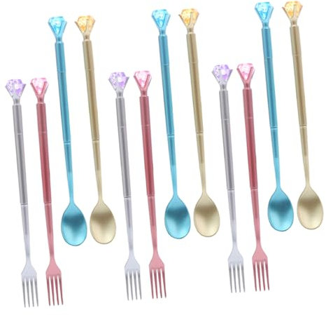 Amosfun 12St Besteck-Styling-Stift Besteck Schreibstift Stifte für Mädchen schreibutensilien schreibkladde neutraler Bürobedarf Gelschreiber für Kinder Schreibwaren für Studenten Gel Stift