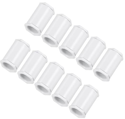 sourcing map 10PCS Conduit Adaptor Double Female PVC Lock Nut for 20mm Tube Dia Seal Connect for Conduit Box DIY Project