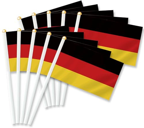 Kleine Deutschland-Flagge, deutsche Mini-Dekoration, 25 Stück