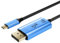 YCBUENO Câble USB C vers DisplayPort 1.4 1,8 m 8K @ 60 Hz/4K @ 240 Hz HDR VRR Thunderbolt 4 3 DP1.4 Câble compatible avec MacBook Pro Air M1 M2 iPad Pro Air 5 Surface Pro 8 Galaxy S23 S22 Ultra
