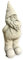 OriginalPaul Skulp & Betondesign Frostsicherer Gartenzwerg - Handgefertigt in Deutschland - H 43cm x B 15cm x T 15cm