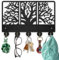 MAYJOYDIY Porte Clef Mural en Bois pour L'arbre de vie 30 × 20cm Branche D'Arbre Porte Clés Mural à Thème Botanique Porte Manteau avec 5 crochets en Alliage pour Entrée Chambre Décoration D'Intérieur
