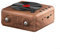 Radio FM portable avec lecteur CD rétro compatible Bluetooth (grain de bois)