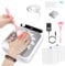 ANGNYA Aspirador de uñas Profesional, Colector de Polvo con Luz LED