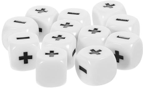 Abaodam 12stücke Lernwürfel Für Mathematik Additions Und Subtraktionsspielzeug Für Unterricht Und Spiele Für Partys Und Lernaktivitäten