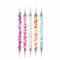 5 Stück Nail Art Pinsel Doppel-Ende Nageldesign Pinsel Pinsel für nagellack Nail brush Nagellack pinsel Art Pen für DIY Nail Art Design Ultra Dünn Nagel Pailletten Punktieren für Nagelkunst Manikür ﻿
