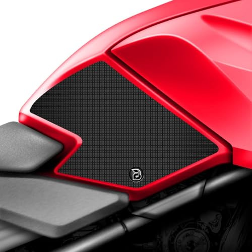 BLOQ motorrad Traktion Tank Griff Pads kompatibel mit HONDA CB1000 HORNET (2025-) Tacky Grip - Schwarz