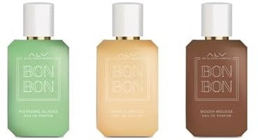 Alviero Martini Bon Bon 3 Eau de Parfum de 30 ml en spray con aroma de pistacho glacée, vainilla brûlée y mocha mousse para femme