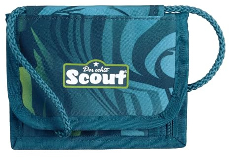Undercover Scout Brustbeutel Action, Camouflage Blau, mit Reißverschluss, Klarsichtfach und Schlüsselring, 13,5x11x1 cm