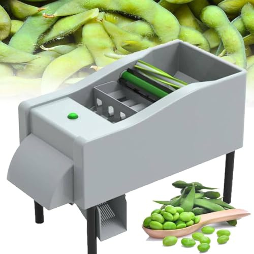 HaiZethonic Peladora Eléctrica De Guisantes Comercial,Peladora Eléctrica Habas,Motor Cobre Puro,Diseño Comercial Robusto,Eficiencia Pelado 25-40 Kg/H,Granos Soja Limpios,Baja Tasa Rotura