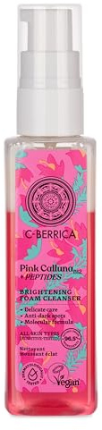 Natura Siberica C‑Berrica Pink Calluna Brightening Foam Cleanser 150 ml – aufhellender Schaumreiniger mit Vitamin C & Calluna‑Extrakt, strahlender Teint, sanfte Porenreinigung, für alle Hauttypen