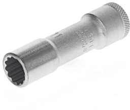 GEDORE Steckschlüsseleinsatz lang, Nuss, 3/8'' 10 mm Antrieb, 12-kant, 11 mm Weite, D 30 L 11, Stahl verchromt