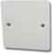 Flat White Blank Plate (1 Gang)