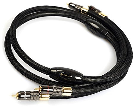 Câble cinch - RCA HiViLux Highend - référence HIFI NF OCC/SCC - Diamètre de 14 mm 1.0m Paar
