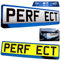 1x Car Registration License Number Plate Surround Holder Frame ALL STYLES (BLUE)
