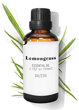 Daffoil Aceite esencial hierba de limón 50ml puro BIO 100% natural ecológico aromaterapia humidificador