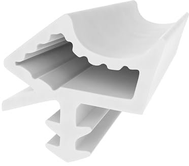 Holzzargendichtung für Holztüren – Weiß - 15 Meter - 12 mm Falzbreite - Zimmertürdichtung - Türdichtung Gummi