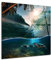 DECLINA, Cadre photo verre acrylique, impression sur plexi, tableau de paysages, Tableau verre acrylique photo paysages sous-marins, 50x50 cm