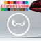 Smiley Aufkleber Böse Emoji lustig JDM Sticker Bad Guy Shocker Fun Decal Kleber in 6 Größen und 21 Farben