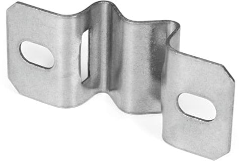 Bandschelle Edelstahl für Flach-Verkehrszeichen, Langloch 50-80 mm