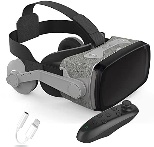 VR Glasses, Virtual Reality Headset, VR Headsets Support Android and IOS, Bluetooth Connection for iPhone 13 Pro Max/13 Pro/13/12/11, for Samsung Galaxy S21, Huawei, Xiaomi ( Color : C , Size : Ios )