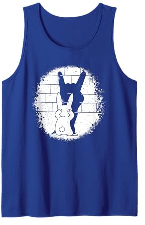 Hasenpuppe Shadow Rock auf Heavy Metal Devil's Horns Music Tank Top