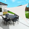 Sunnylaxx 3x3x3m Crème Voile d’ombrage Triangle, HDPE Triangulaire Voile ombrage Une Protection des Rayons UV à 95%, pour en Plein air, Jardin & Terrasse