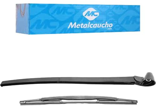 Metalcaucho 68421 Heckscheibenwischer + Arm Hinten 365mm Kompatibel mit SKODA FABIA 6Y2