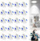 ACXIN Foco LED empotrable de techo de 5 W, 20 unidades, de aluminio, para baño, cocina, muebles (blanco cálido)