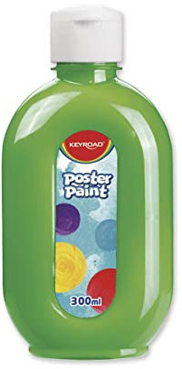 KEYROAD Temperafarben Plakatfarbe / 1 Flasche x 300 ml/Farben: Grün/Malfarben Bastelfarben für Kinder