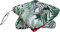 Genérico Cojines para Silla, 40x40 CM, Acolchados, Relleno de Algodón 7cm, Ideal para la Decoración de Cocina y Salón, Comedor y jardín. Fabricados en España (Pack 2 Unidades, Hojas Flores Rojas)