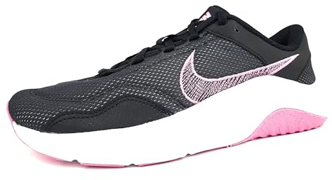 Nike Damen Legend Essential 3 Sneaker, Black/Pinksicle-Particle Grey, 40.5 EU