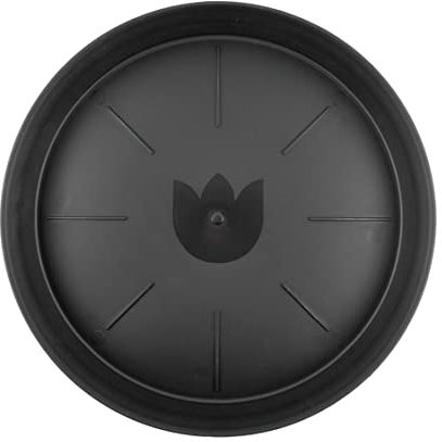 IVORYS-GARDEN 1x Untersetzer rund schwarz für Pflanztöpfe Ø 45 cm Durchmesser für Innen- und Außenbereich