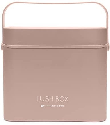 Rio Lush Box Portable Makeup Cosmetic Vanity Travel Case Organiser with Removeable LED Light Mirror, Skincare Organiser, Cosmetic Storage, Makeup Case - Large